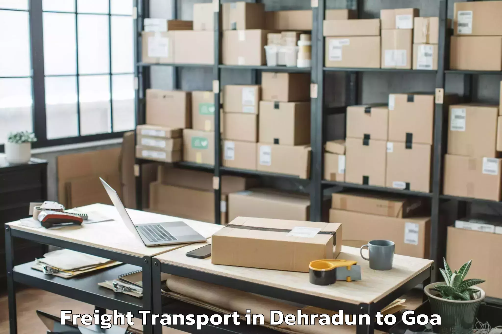 Expert Dehradun to Sancoale Freight Transport